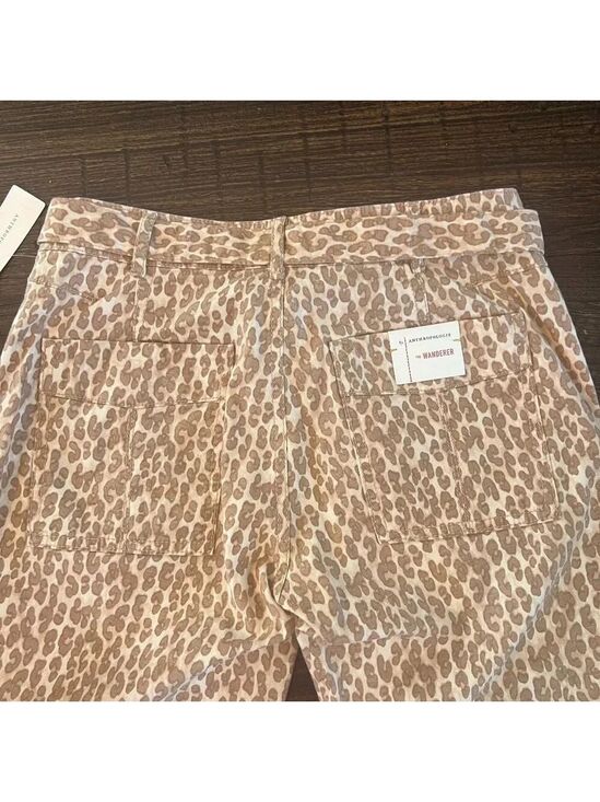 Anthropologie Pilcro Wanderer Cropped Utility Pants Leopard Animal Print 27 NWT - Picture 8 of 14